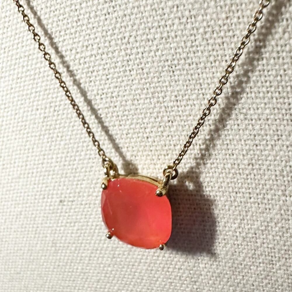 Kate Spade Cause A Stir Pendant Gold tone 18”  Chain Necklace Jewelry
